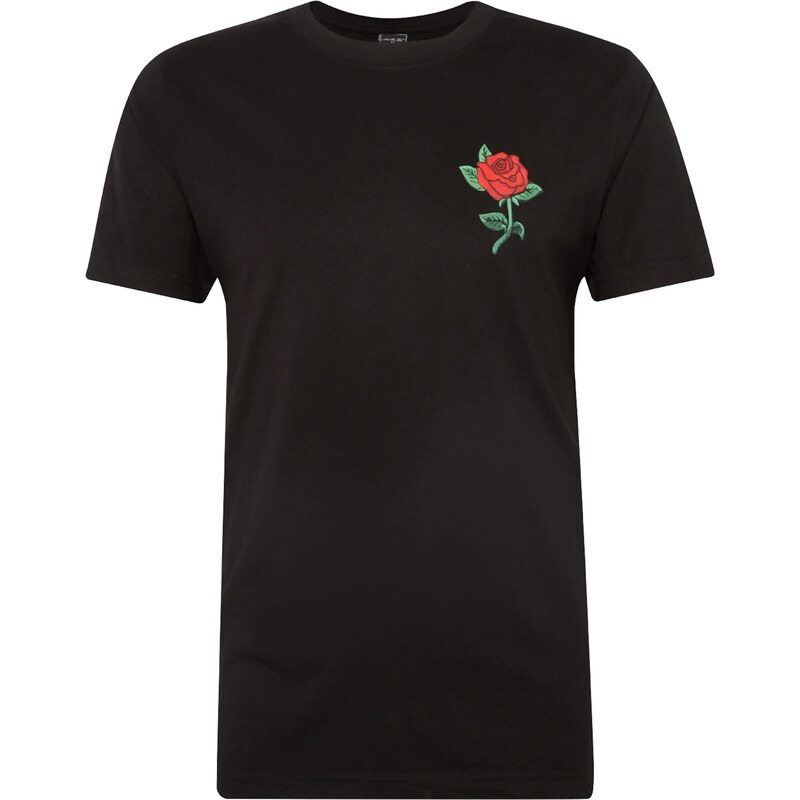 Mister Tee Tričko Rose zelená / ohnivo červená / čierna 11994085
