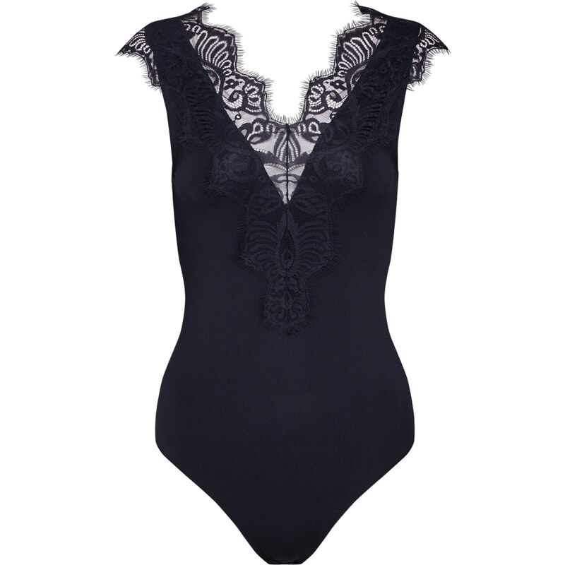 PIECES Košeľové body Ilu čierna 11976241