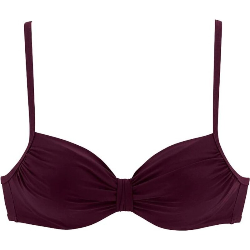 LASCANA Bikinový top Kati bordová 54221095