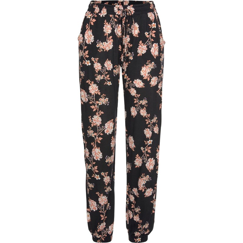 LASCANA Nohavice ružová / čierna 18947547