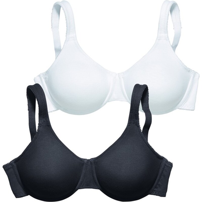 PETITE FLEUR Zmenšujúca podprsenka čierna / biela 56751987