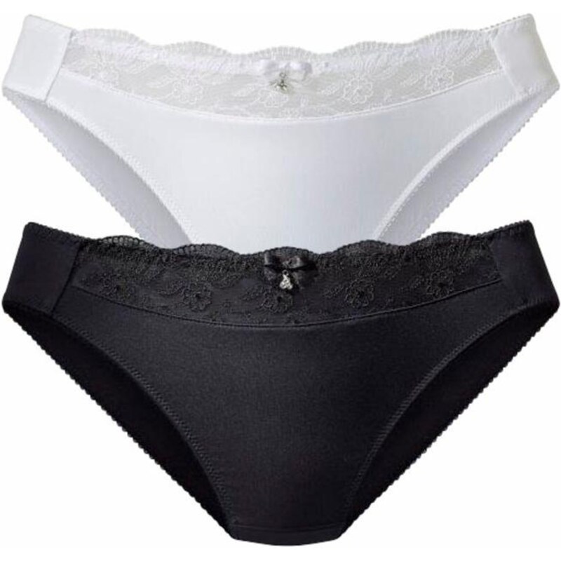 NUANCE Nohavičky čierna / biela 63140341