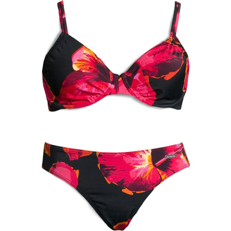 LASCANA Bikiny červená / čierna 54223260