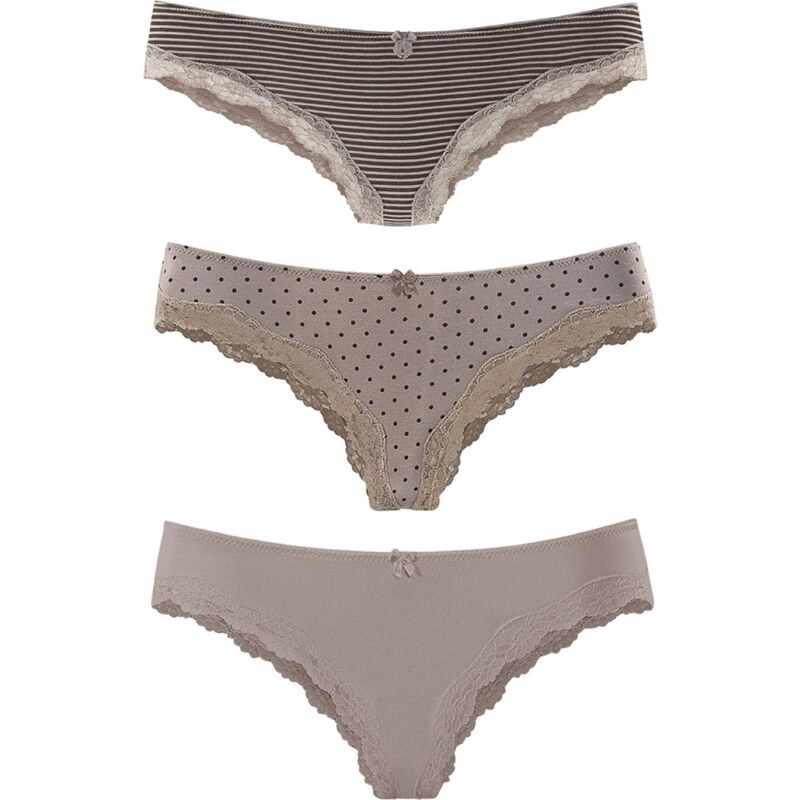 LASCANA Nohavičky sivobéžová 36870712