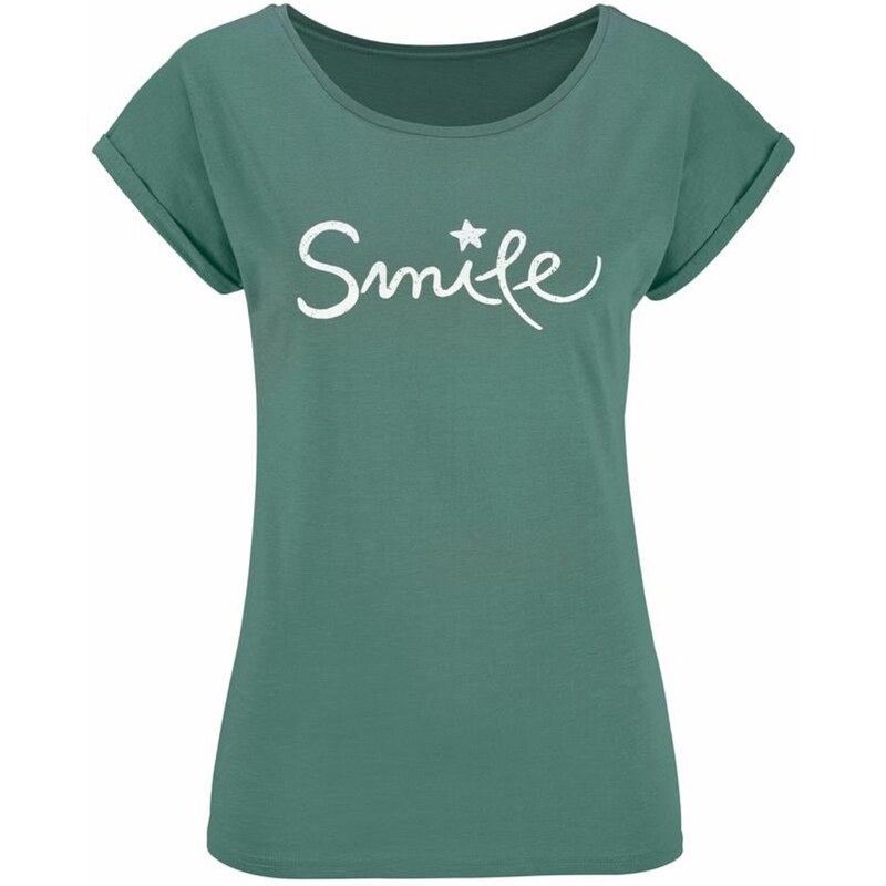 BEACH TIME Tričko mätová / biela 54629057