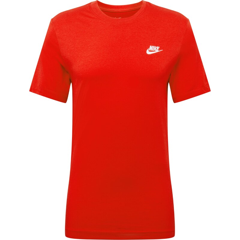 Nike Sportswear Tričko Club červená / biela 16527081