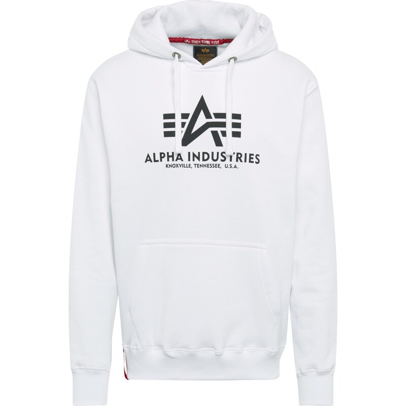 ALPHA INDUSTRIES Mikina čierna / šedobiela 15583745