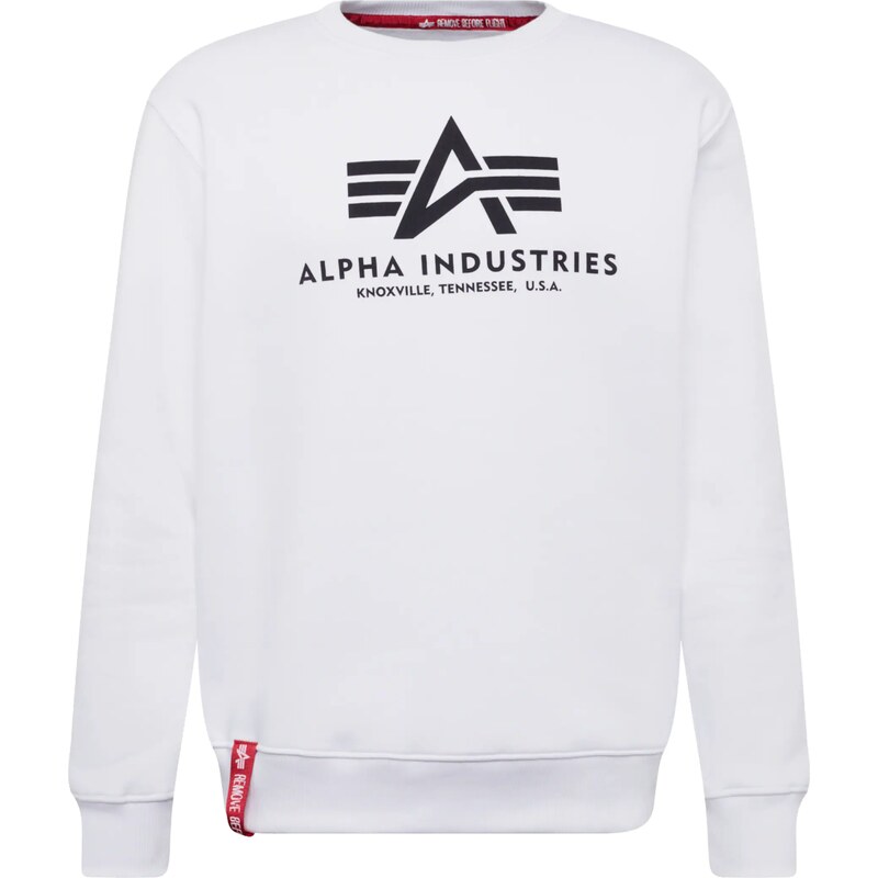 ALPHA INDUSTRIES Mikina červená / čierna / biela 14409716