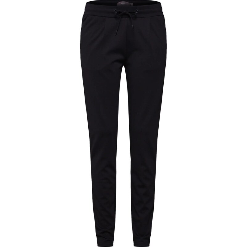 ICHI Plisované nohavice IHKate čierna 66163256