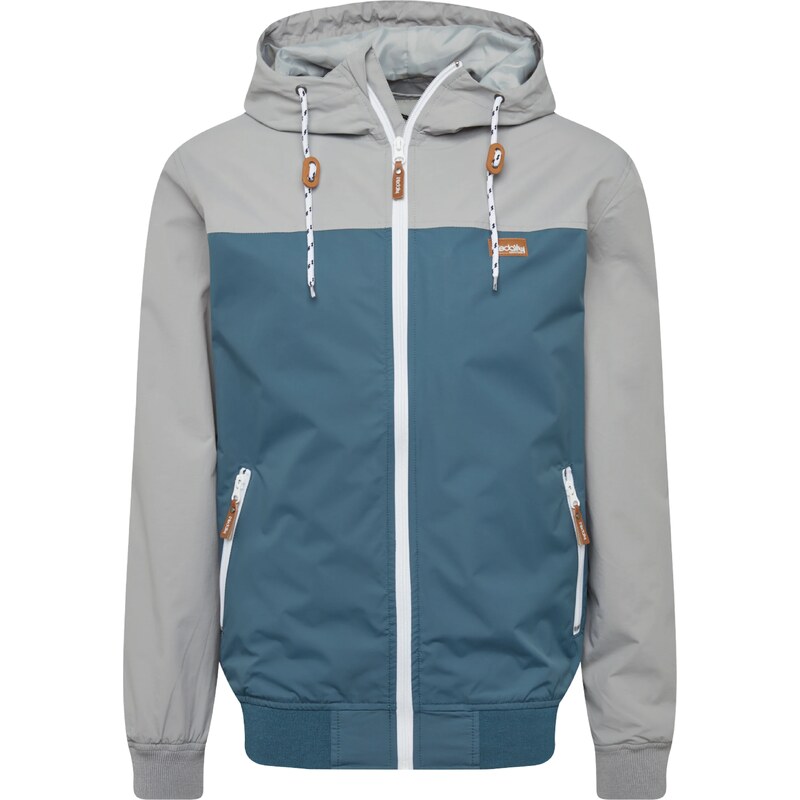 Iriedaily Prechodná bunda Auf Deck pastelovo modrá / sivá 12649238