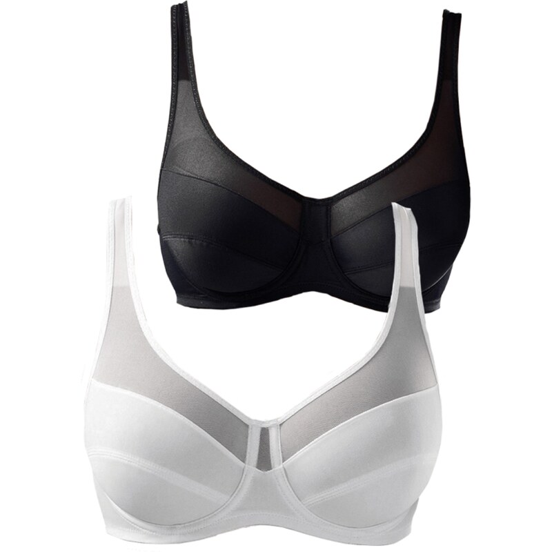 PETITE FLEUR Podprsenka čierna / biela 54220865