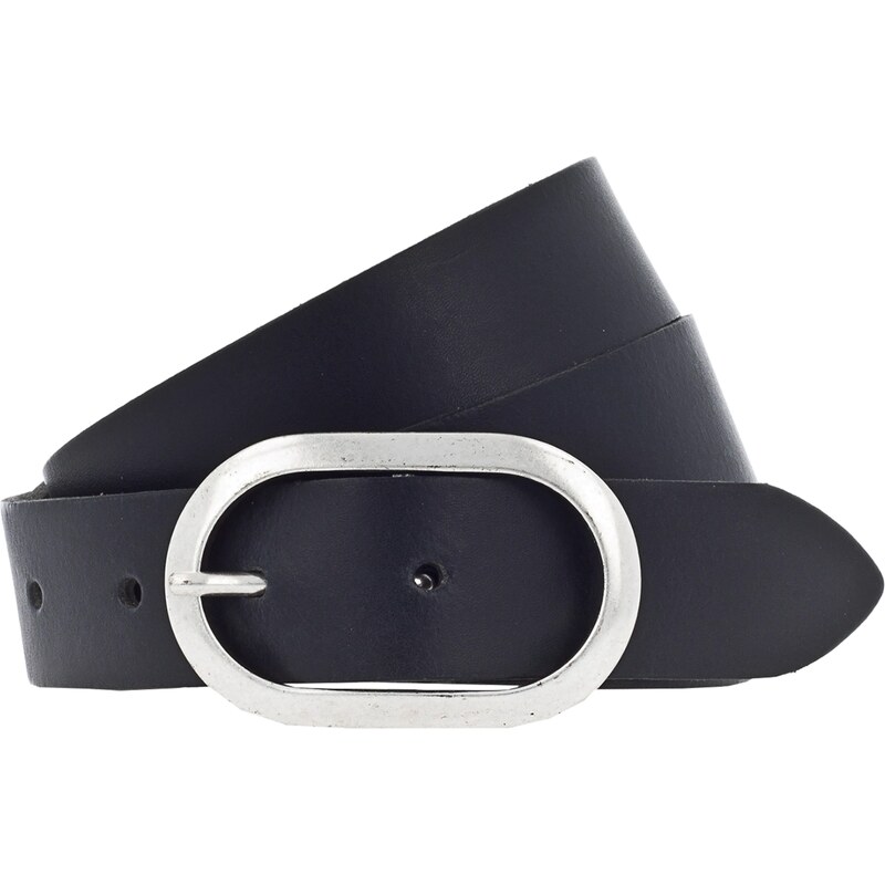 VANZETTI Opasky Oval 3cm čierna / strieborná 11997436