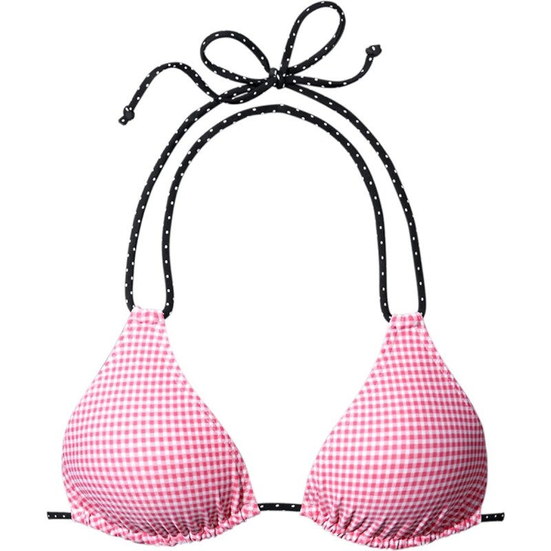 BUFFALO Bikinový top Florida tmavoružová / čierna / biela 57016877