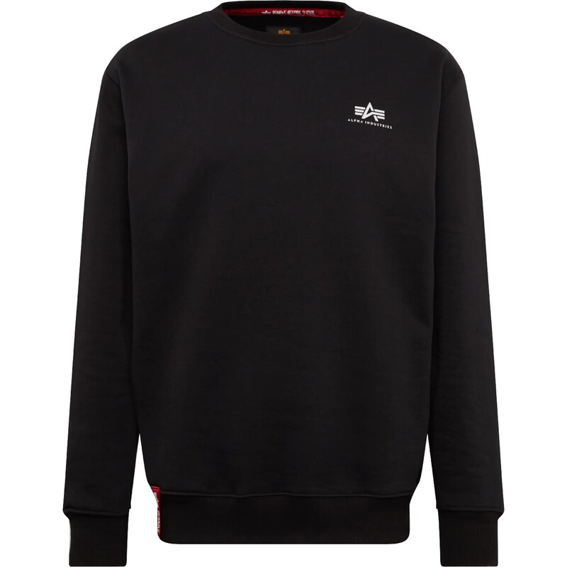 ALPHA INDUSTRIES Mikina čierna / biela 25320085