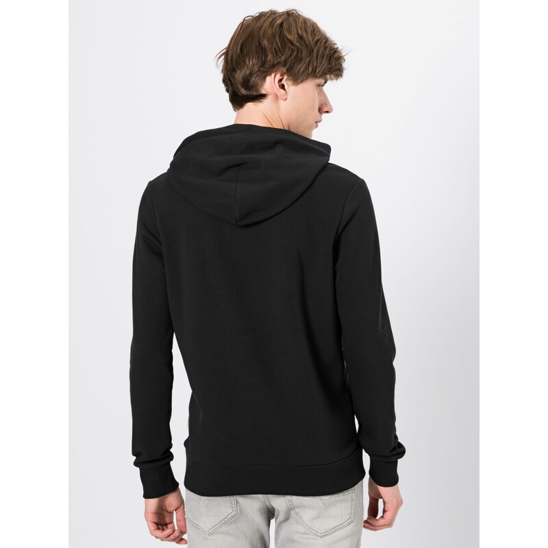 JACK & JONES Mikina melónová / čierna / biela