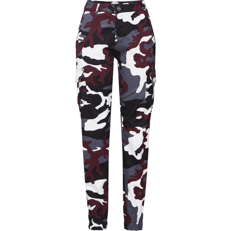 Urban Classics Kapsáče antracitová / tmavosivá / burgundská / biela 14051056