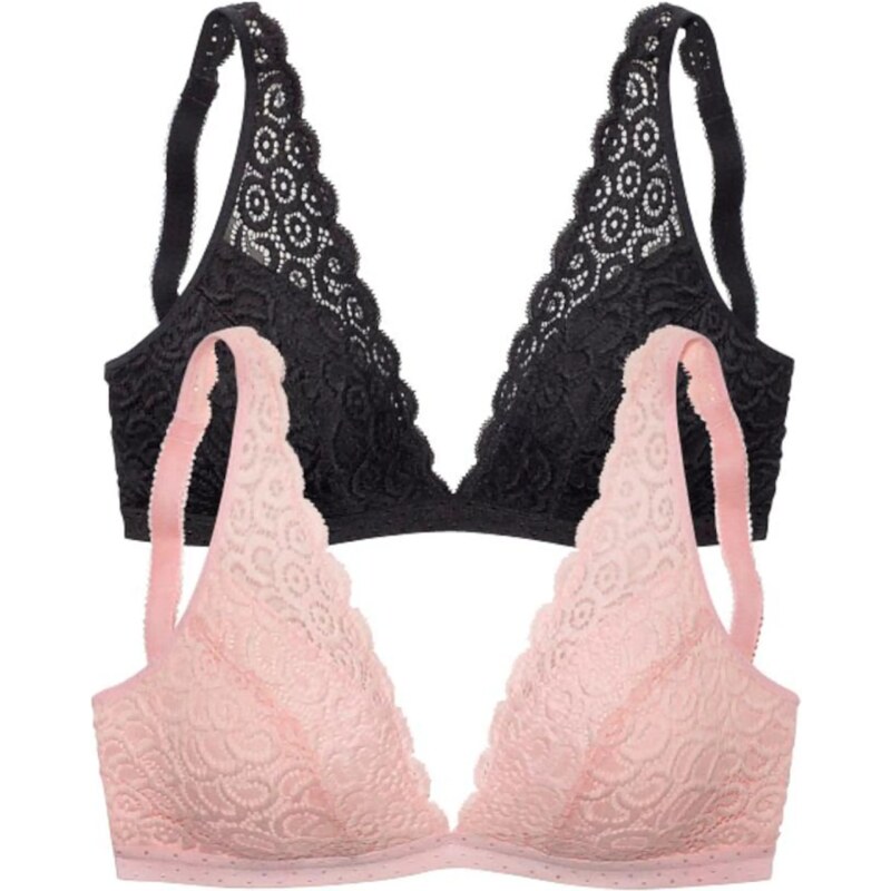 PETITE FLEUR Podprsenka ružová / čierna 20583228
