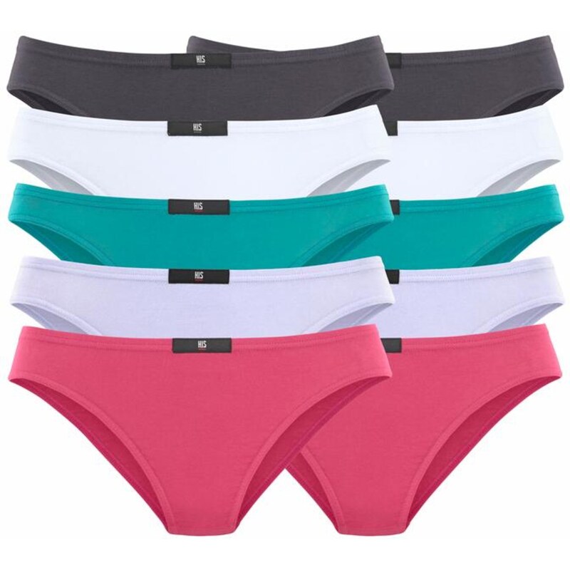 H.I.S Nohavičky antracitová / zelená / fialová / ružová / biela 56102904