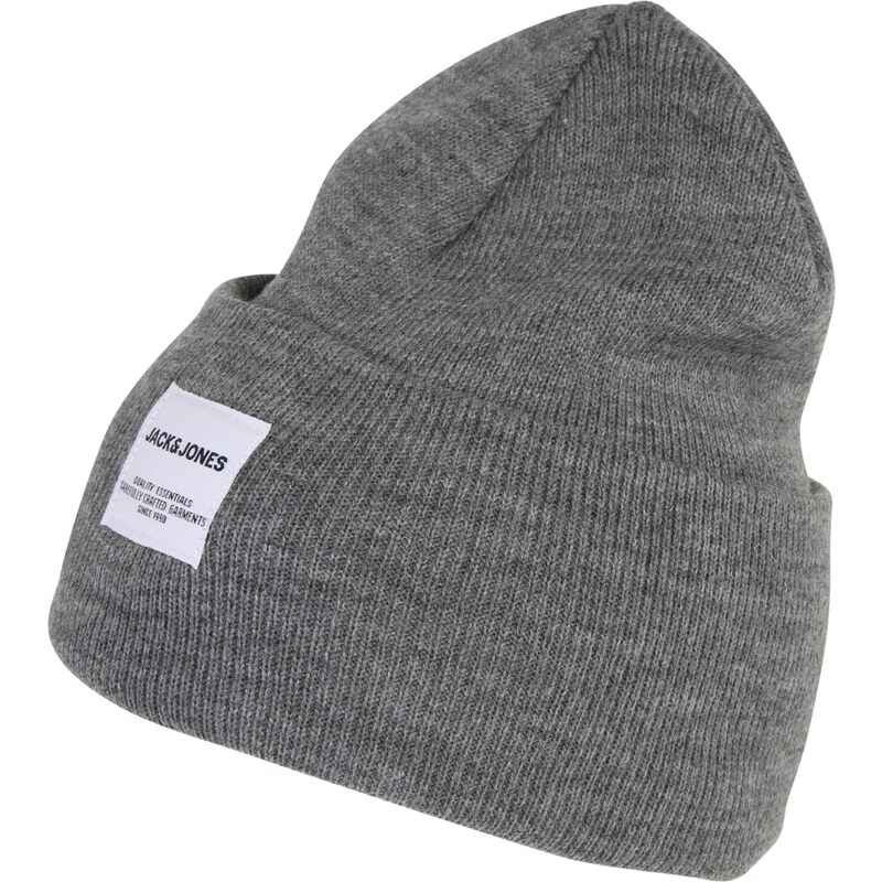 JACK & JONES Čiapky sivá / biela 37709690