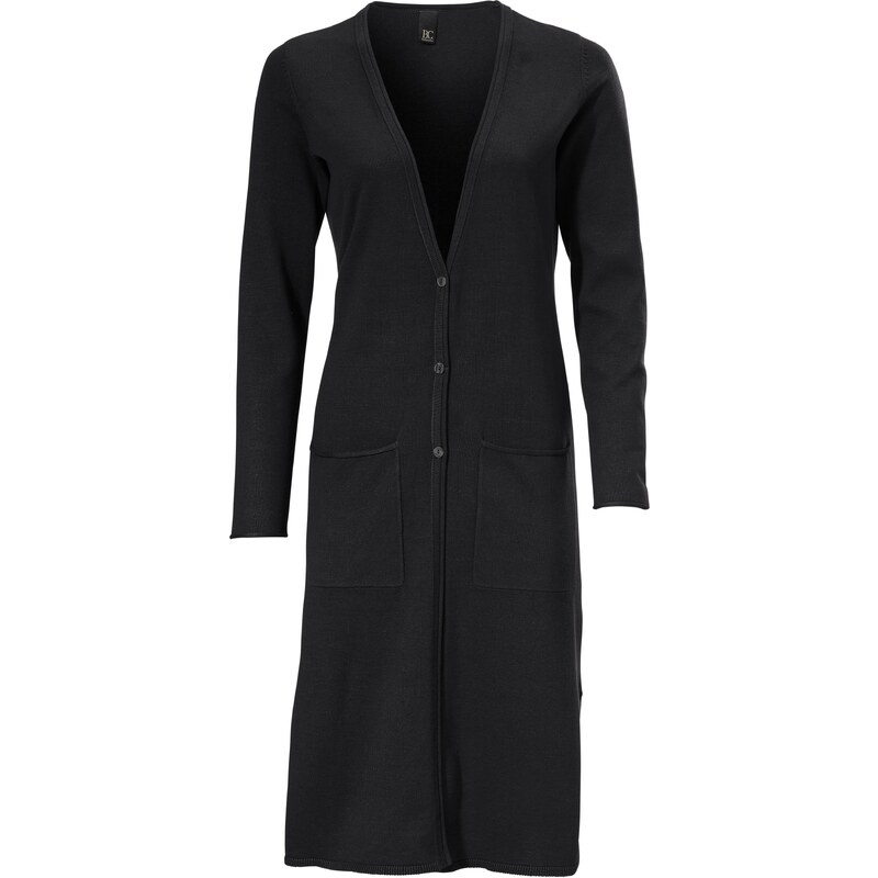 heine Pletený kabát čierna 54221101