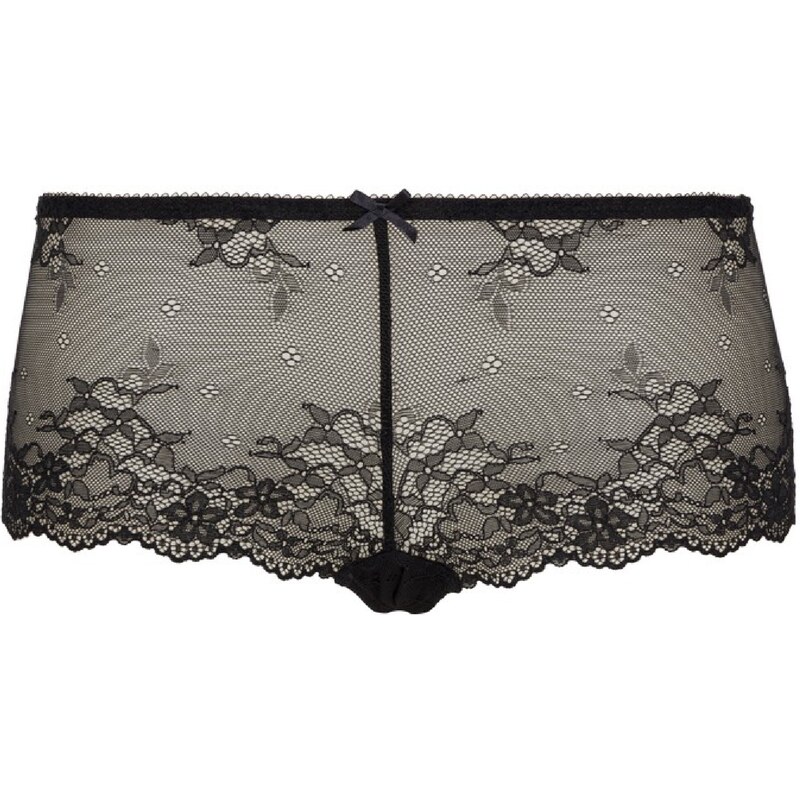 LingaDore Nohavičky DAILY LACE čierna / priehľadná 26868168