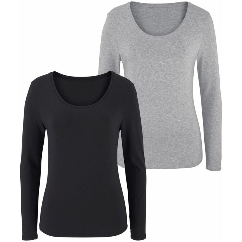 VIVANCE Tričko sivá / čierna 54221113