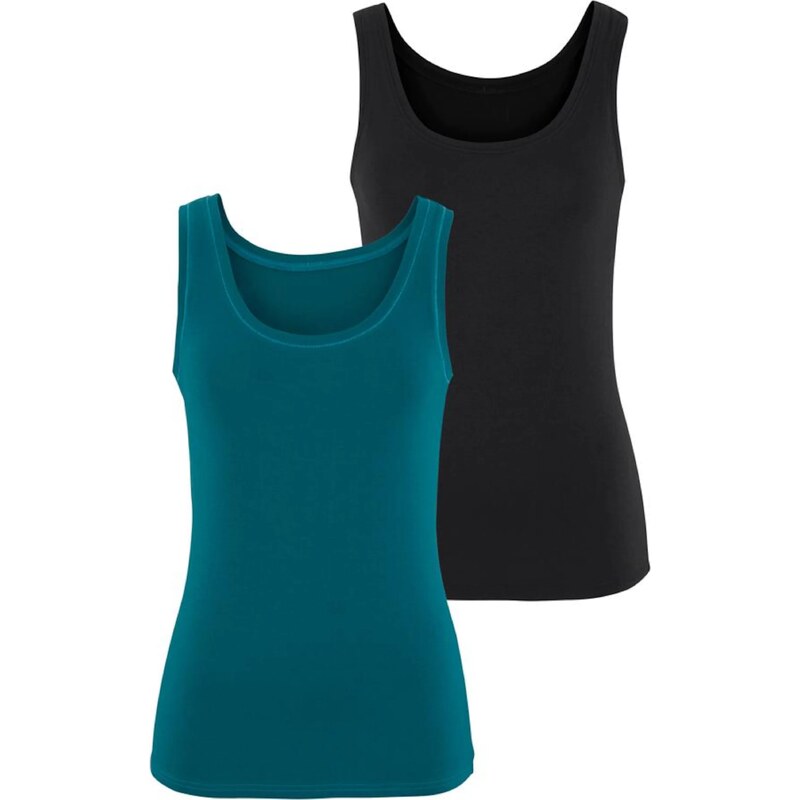 VIVANCE Top petrolejová / čierna 35266787