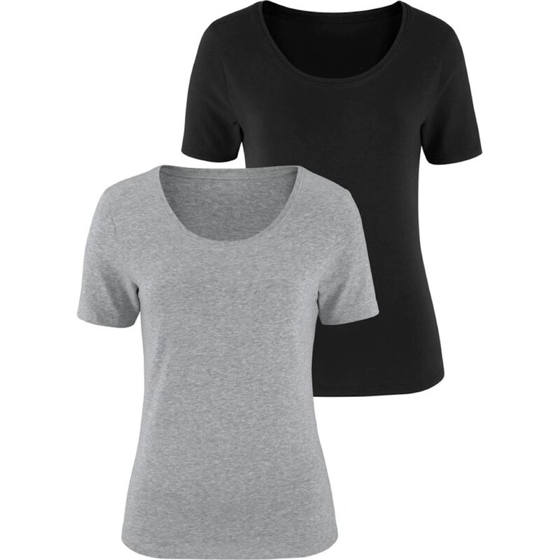 VIVANCE Tričko sivá / čierna 56115425