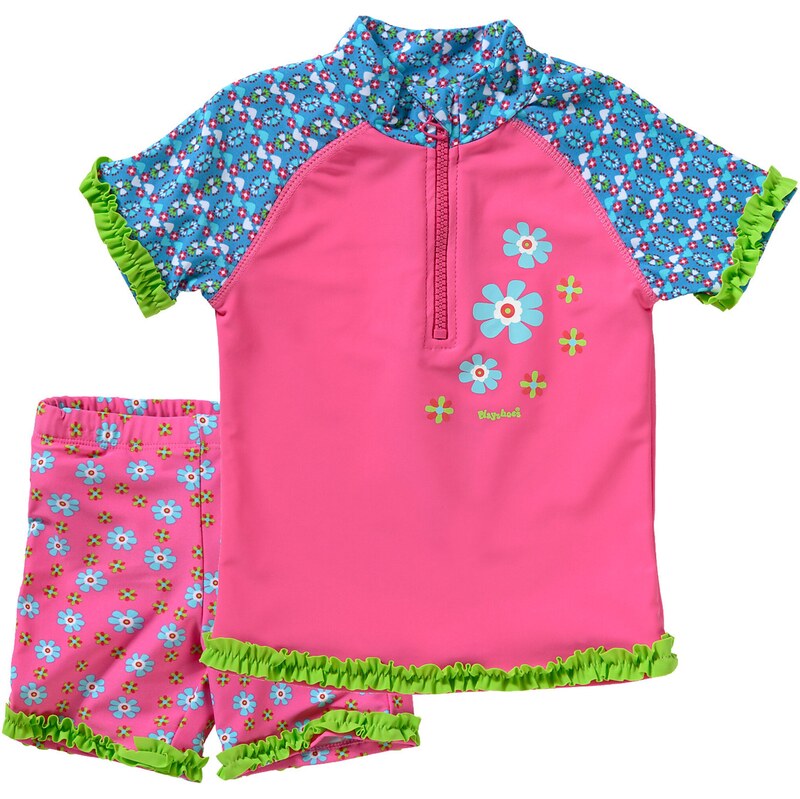 PLAYSHOES Jednodielne plavky modrá / svetlomodrá / zelená / ružová 66536332