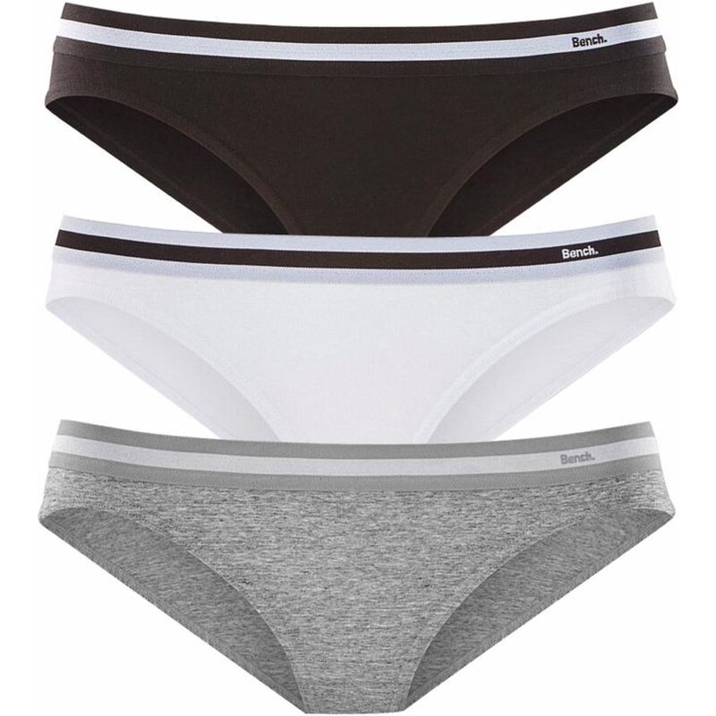 BENCH Nohavičky sivá / čierna / biela 54221217