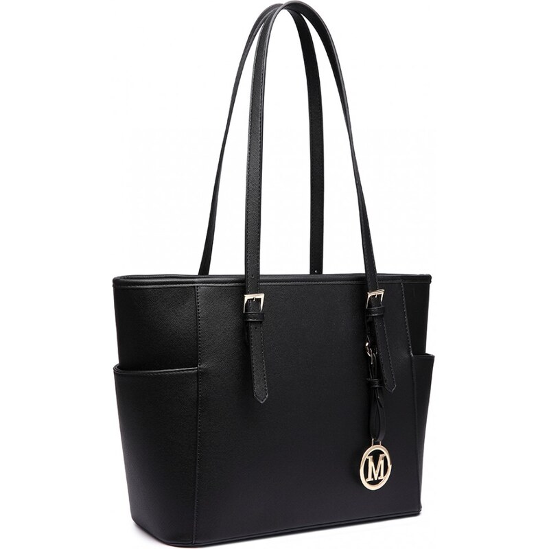 Miss Lulu taška s nastaviteľnou rukoväťou LM1642 - čierna 64398879