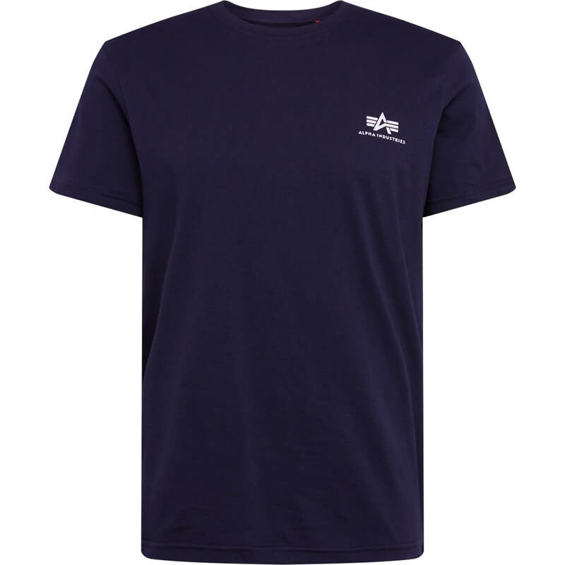 ALPHA INDUSTRIES Tričko tmavomodrá / biela 16590108