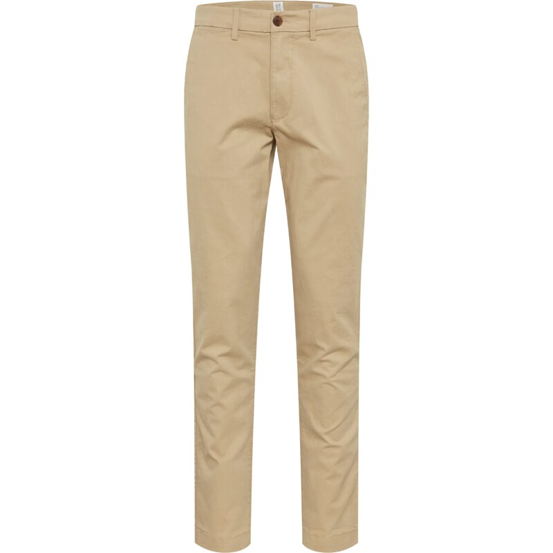 GAP Chino nohavice V-ESSENTIAL béžová 16426365