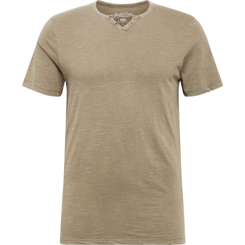 JACK & JONES Tričko ESPLIT kaki 56335120
