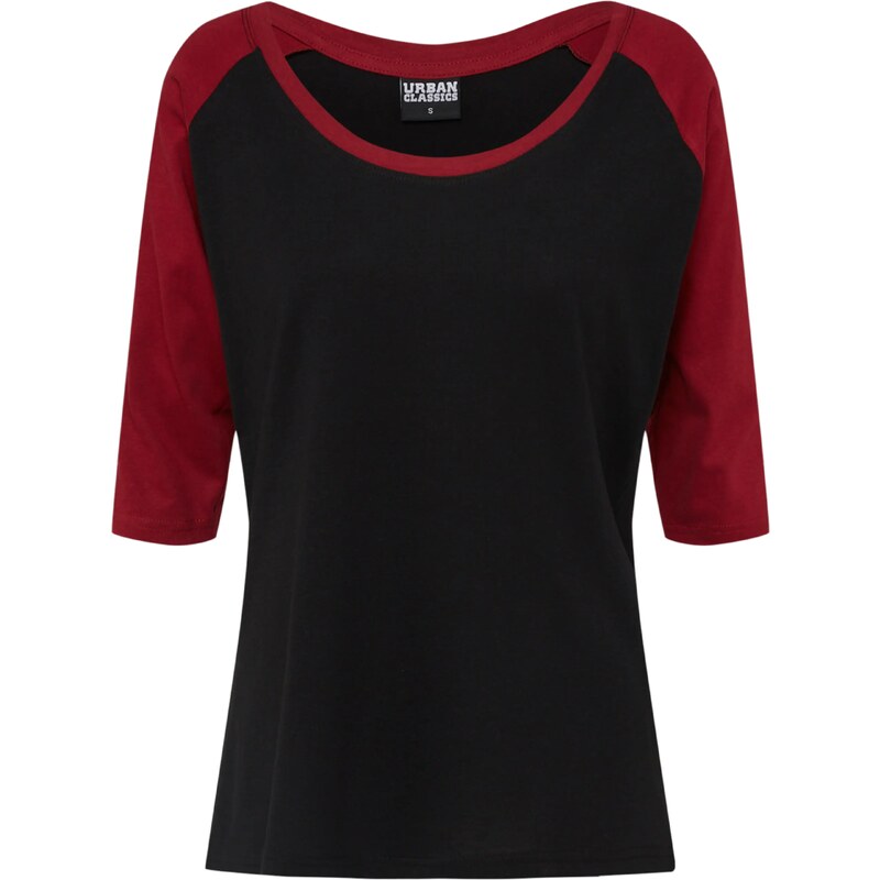 Urban Classics Tričko burgundská / čierna 63059503