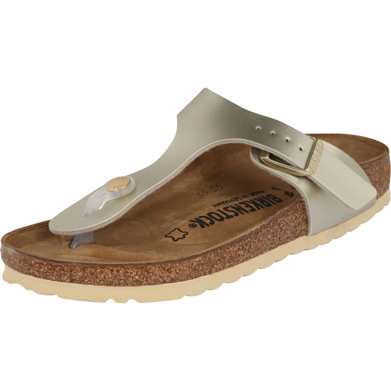 BIRKENSTOCK Sandále Gizeh zlatá 51297027
