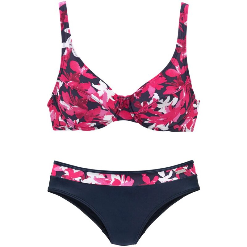 PETITE FLEUR Bikiny námornícka modrá / ružová / biela 54221486
