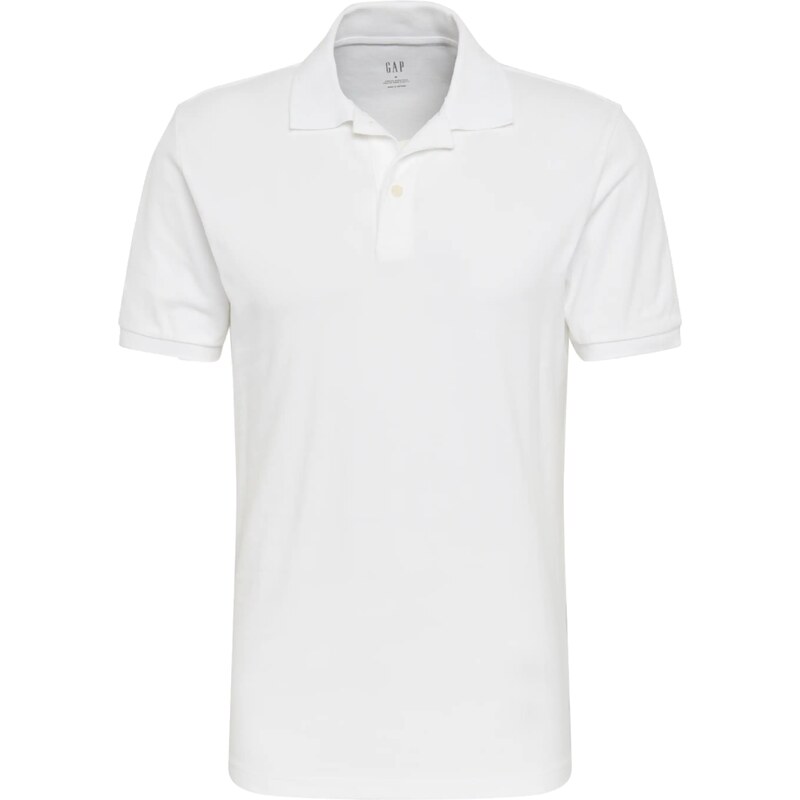 GAP Tričko V-SOLID PIQUE POLO biela 17128445