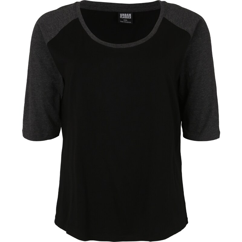 Urban Classics Tričko sivá melírovaná / čierna 57516870