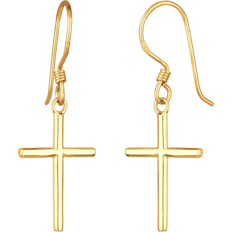 ELLI Náušnice Kreuz zlatá 54221615