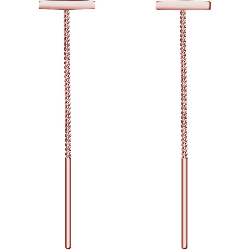 ELLI Náušnice Geo ružové zlato 54221643