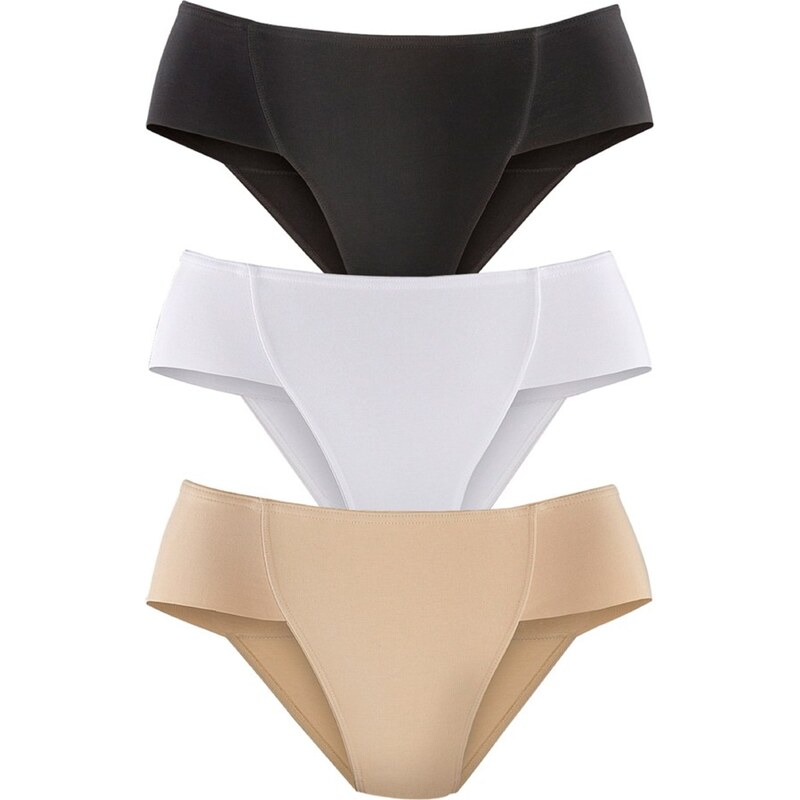 PETITE FLEUR Nohavičky šampanské / čierna / biela 34171275