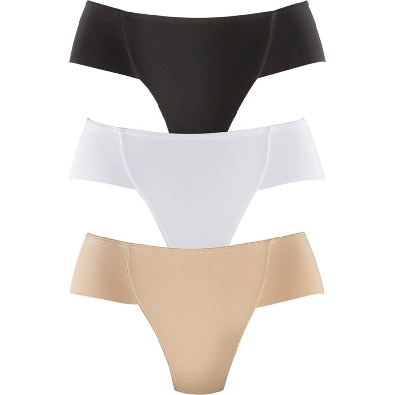 PETITE FLEUR Formujúce nohavičky telová / čierna / biela 58427817