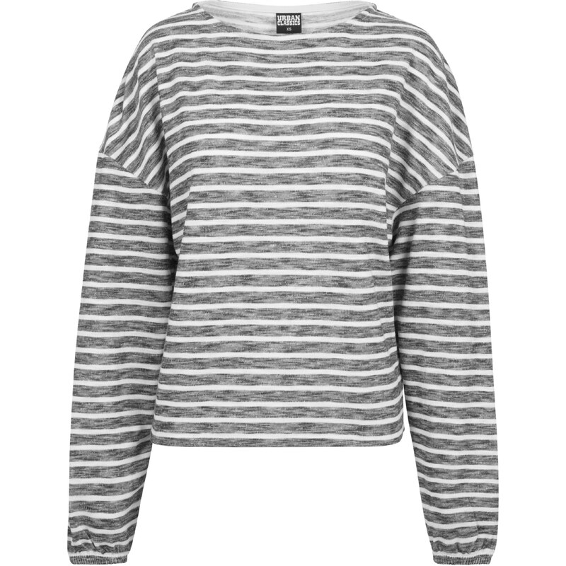 Urban Classics Oversize sveter čierna melírovaná / biela 54221701