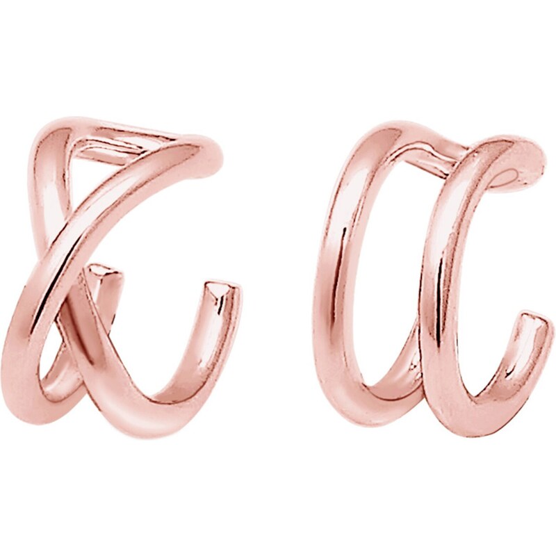 ELLI Náušnice Geo ružové zlato 54221797