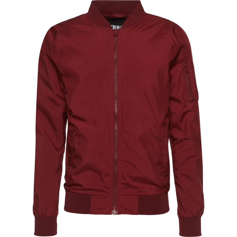 Urban Classics Prechodná bunda vínovo červená 13357281