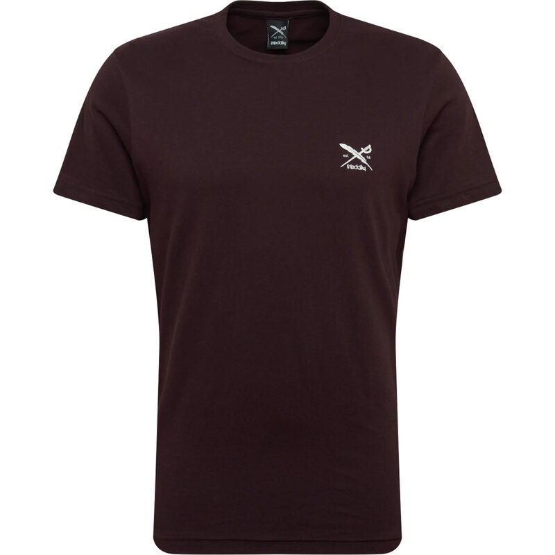 Iriedaily Tričko vínovo červená / biela 13969147