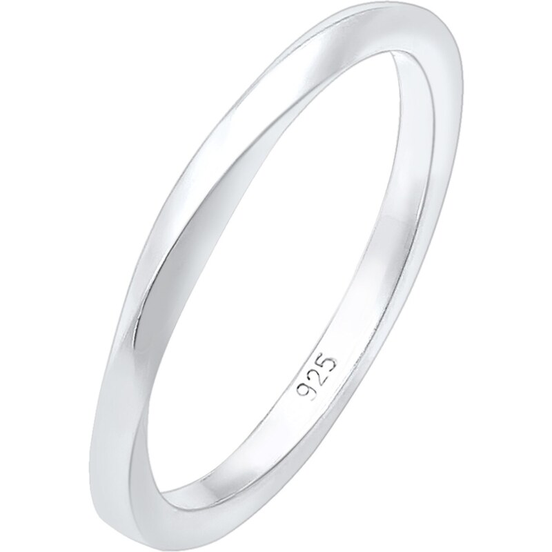 ELLI Prsteň Twisted strieborná 65641128