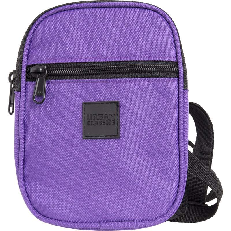 Urban Classics Taška cez rameno neónovo fialová / čierna 58252616