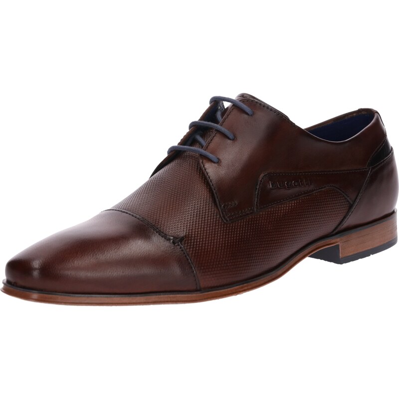 bugatti Šnurovacie topánky Morino tmavohnedá 12561254